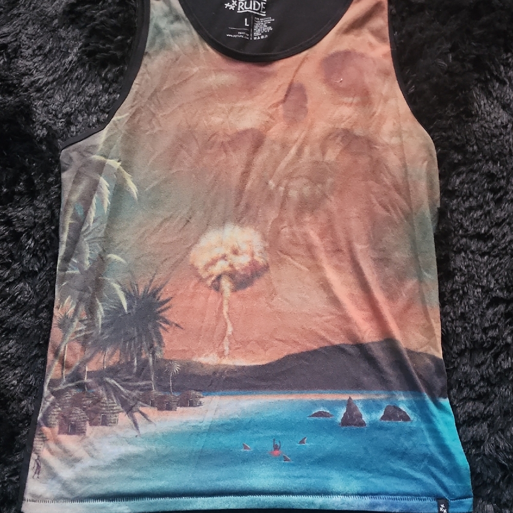 RUDE Tropical Explosion Tank Top in Multicolor